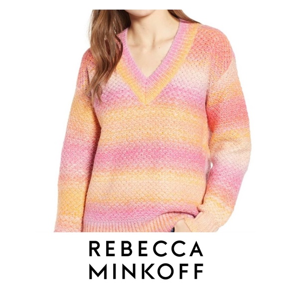 Rebecca Minkoff Sweaters - NWT Rebecca Minkoff Sunset Pink Andy Sweater M